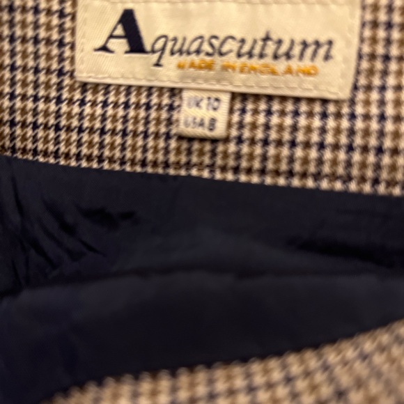 Aquascutum Made in England Vintage Plaid Skirt 8 - Picture 2 of 11
